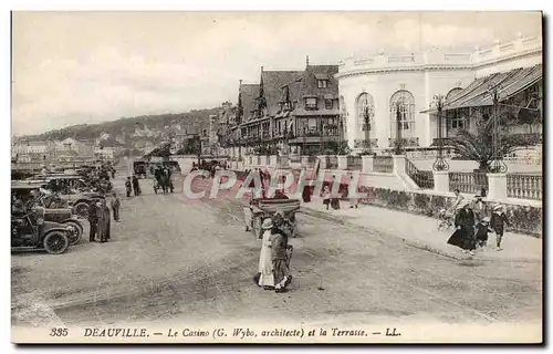 Cartes postales Deauville Le casino et la terrasse