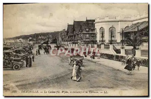 Cartes postales Deauville Le casino et la terrasse