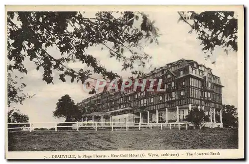 Ansichtskarte AK Deauville La plage fleurie New golf hotel