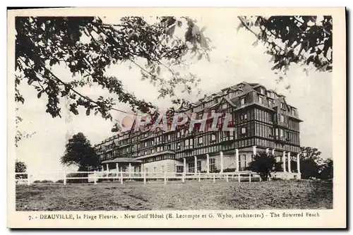 Cartes postales Deauville La plage fleurie New golf hotel