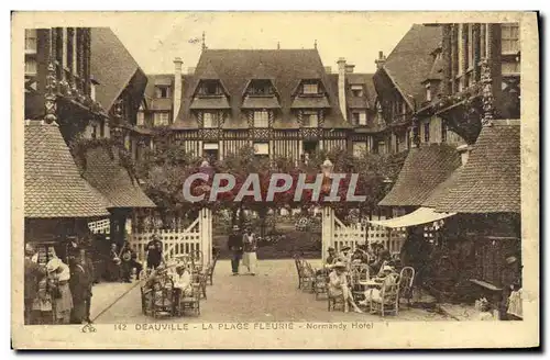 Cartes postales Deauville La Plage fleurie normandy hotel