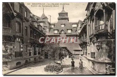 Ansichtskarte AK Deauville La Plage Fleurie Entree du Normandy Hotel