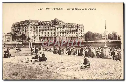 Cartes postales Deauville Royal Hotel et le Jardin