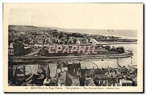 Cartes postales Deauville La Plage Fleurie Vue Generale