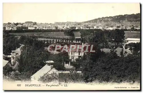 Cartes postales Deauville La Plage Fleurie Vue Generale