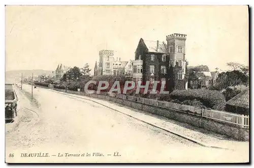 Ansichtskarte AK Deauville La Terrasse et les Villas