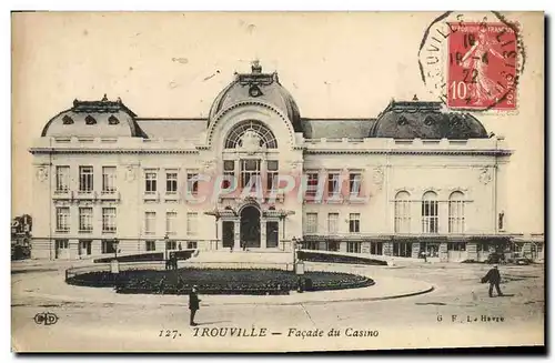 Cartes postales Trouville Facade du Casino