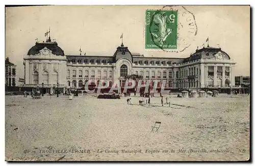 Ansichtskarte AK Trouville sur Mer Le Casino Municipal Facade sur la mer