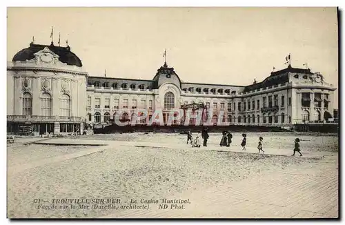 Ansichtskarte AK Trouville sur Mer La Casino Municipal Facade sur la mer