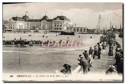 Ansichtskarte AK Trouville Le Casino Vu de la Jetee