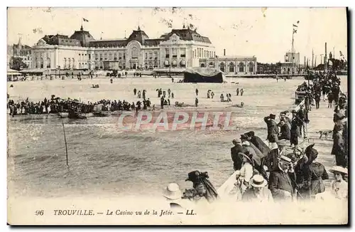 Ansichtskarte AK Trouville Le Casino Vu de la Jetee