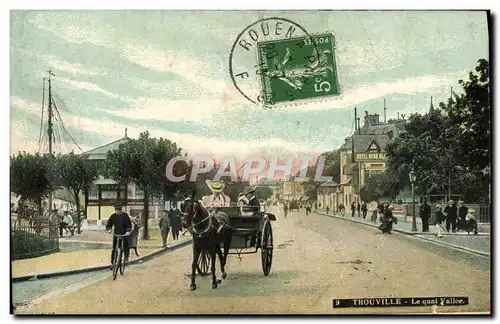 Cartes postales Trouville Reine Des Plages Le quai Vallee