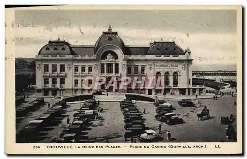 Cartes postales Trouville Reine Des Plages Place du casino