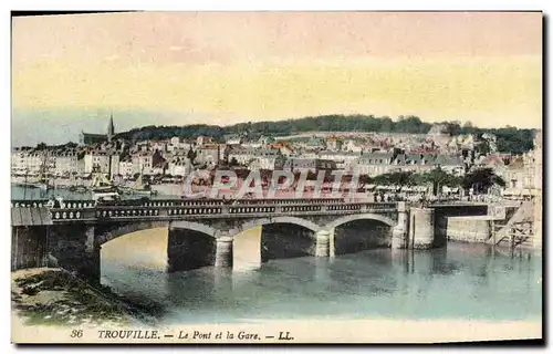 Cartes postales Trouville Le Pont de la Gare