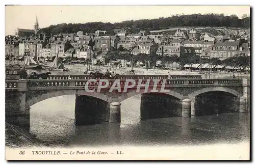 Cartes postales Trouville Le Pont de la Gare