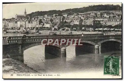 Cartes postales Trouville Le Pont de la Gare