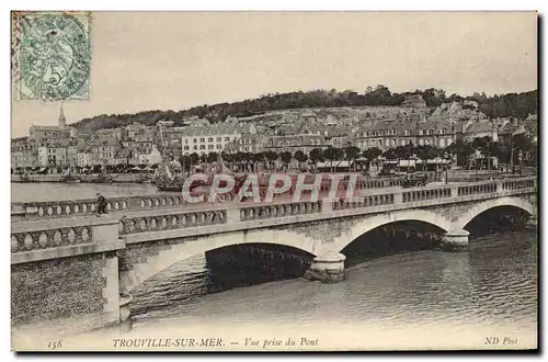 Cartes postales Trouville Sur Mer Vue Prise du Pont