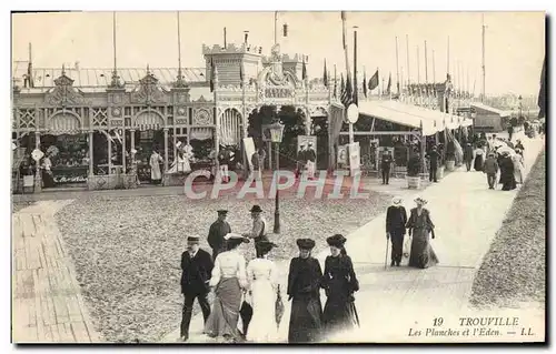 Cartes postales Trouville Les Planches et l'Eden