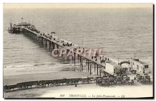 Cartes postales Trouville La Jetee Promenade