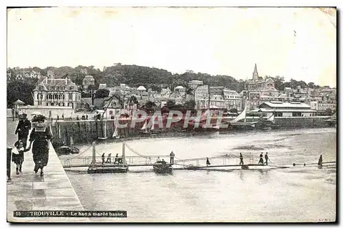 Cartes postales Trouville Le Bac a Maree Basse