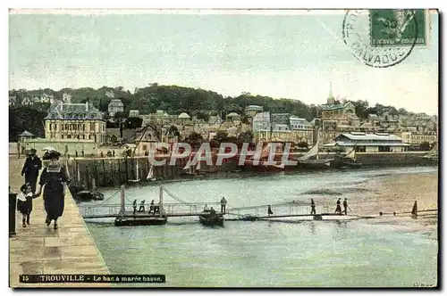 Cartes postales Trouville Le Bac a Maree Basse