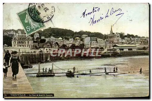 Cartes postales Trouville Le Bac a Maree Basse