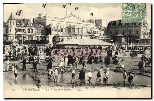 Cartes postales Trouville La Plage et le Casino