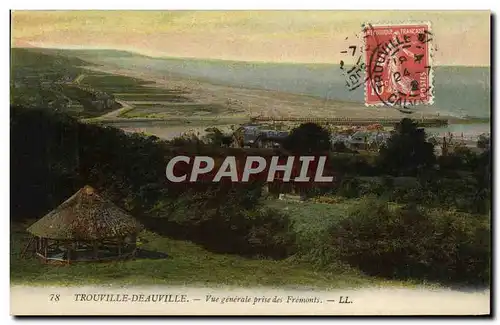 Cartes postales Trouville Deauville Vue Generale Prise des Fremonts