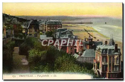 Cartes postales Trouville Deauville Vue Generale