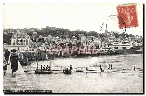 Cartes postales Trouville Le bac a maree basse