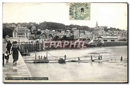 Cartes postales Trouville Le Bac a Maree Basse