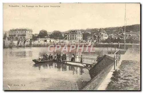 Cartes postales Trouville Passage du Bac Deauville