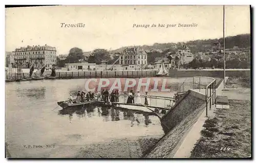 Cartes postales Trouville Passage du Bac Deauville