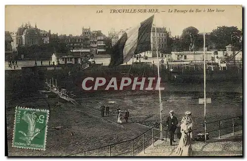 Ansichtskarte AK Trouville sur Mer Le Passage du Bac Mer Basse