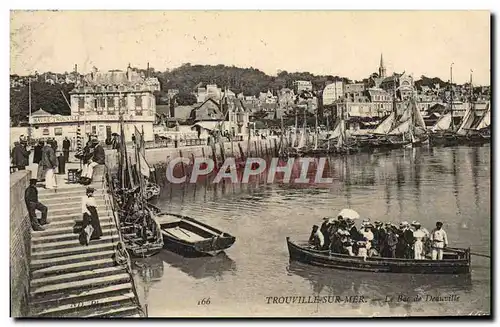 Cartes postales Trouville sur Mer Le bac de Deauville