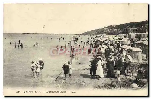 Ansichtskarte AK Trouville L&#39Heure du Bain