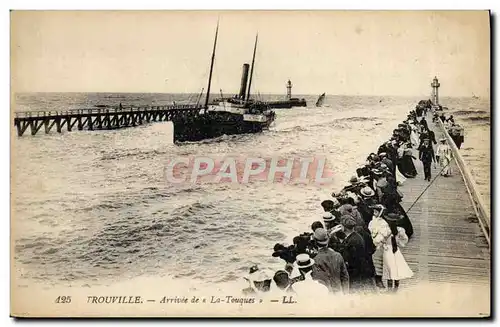 Ansichtskarte AK Trouville Arrivee de la Touques Bateau