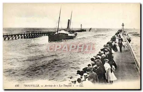 Ansichtskarte AK Trouville Arrivee de la Touques Bateau