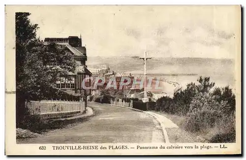 Ansichtskarte AK Trouville Reine des Plages panorama du Calvaire