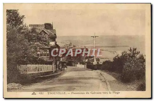 Cartes postales Trouville Reine des Plages panorama du Calvaire