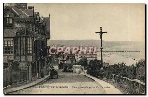 Cartes postales Trouville Reine des Plages Vue generale prise du Calvaire