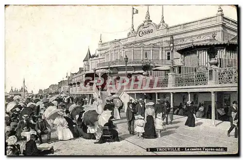 Cartes postales Trouville Le casino l&#39apres midi