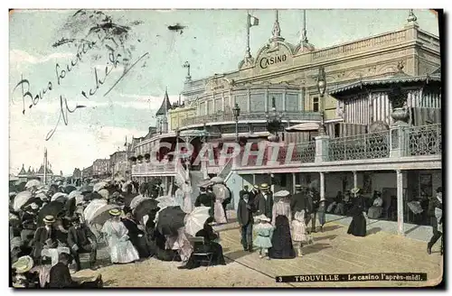 Cartes postales Trouville Le Casino l&#39apres midi