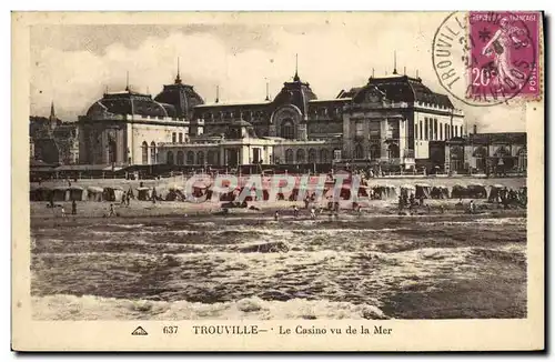 Ansichtskarte AK Trouville Le Casino Vu de la Mer