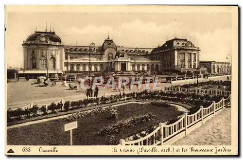 Cartes postales Trouville Le Casino et les nouveaux jardins