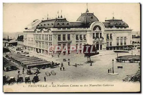 Cartes postales Trouville Le nouveau Casino vu des Nouvelles Galeries