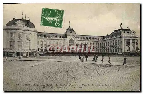 Ansichtskarte AK Trouville Sur Mer Le Casino Municipal Facade du cote de la mer