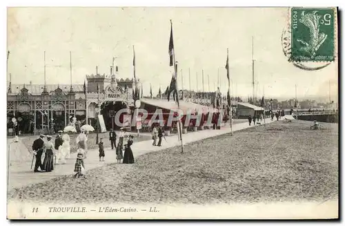 Cartes postales Trouville L&#39Eden Le Casino