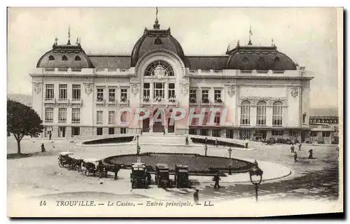 Cartes postales Trouville Le Casino entree Principal