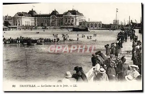 Ansichtskarte AK Trouville Le Casino Vu de la Jetee